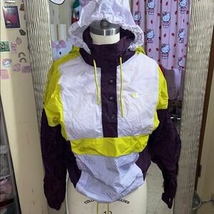 Champion Purple and Yellow Hooded Jacket